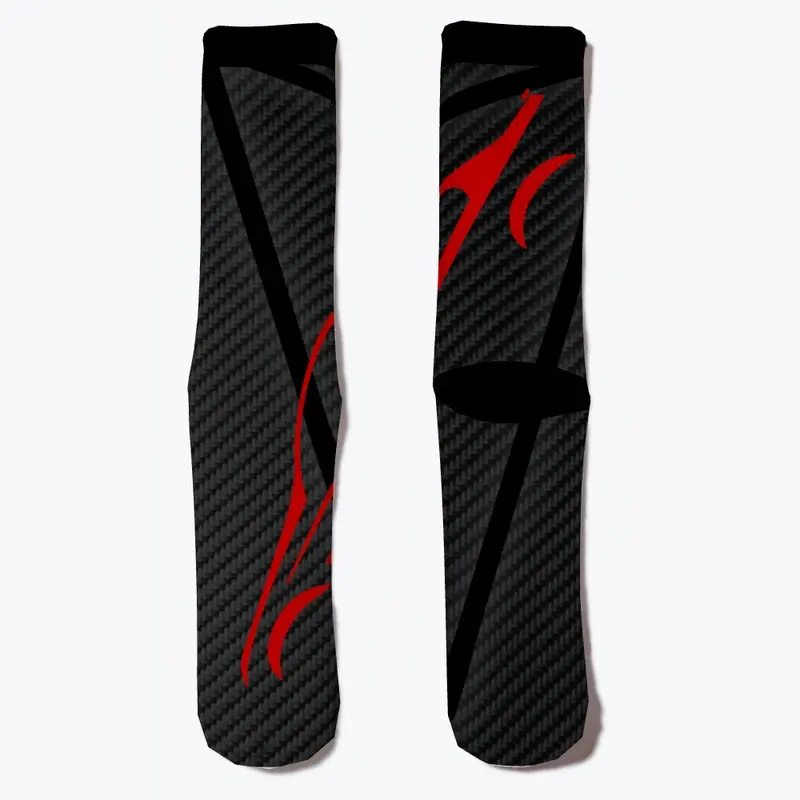 G8 Sport Red CF iCase, Socks and Towel